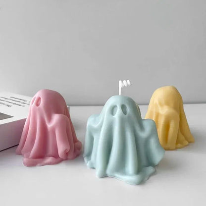 Halloween Ghost Candle Silicone Mold for Wax Resin DIY