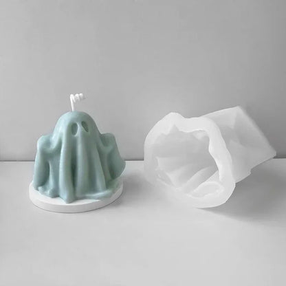 Halloween Ghost Candle Silicone Mold for Wax Resin DIY