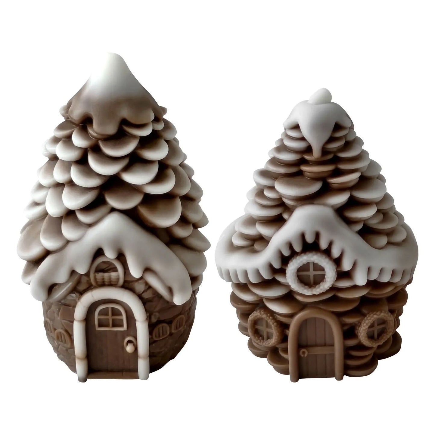 Pinecone House Candle Silicone Mold for DIY Wax and Resin Crafts