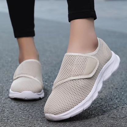 Orthopedic Comfort Wide-Foot Walking Shoes – Soft & Adjustable Casual Footwear for Swollen Feet, Thumb Eversion & Diabet