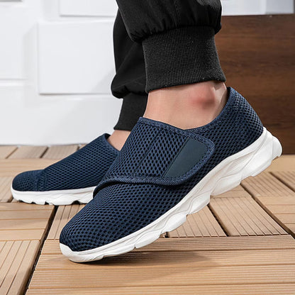 Orthopedic Comfort Wide-Foot Walking Shoes – Soft & Adjustable Casual Footwear for Swollen Feet, Thumb Eversion & Diabet
