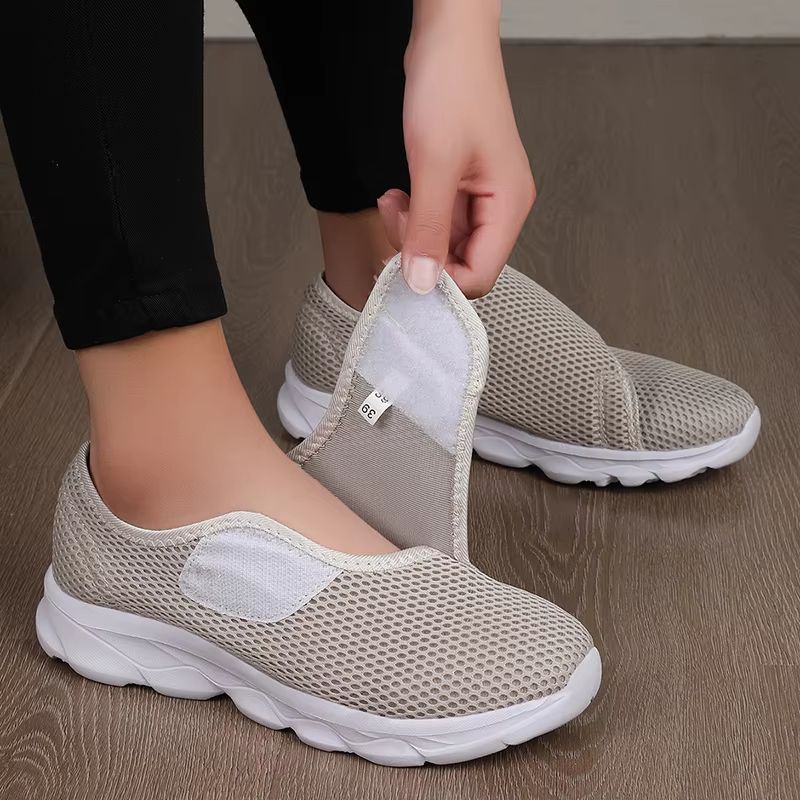 Orthopedic Comfort Wide-Foot Walking Shoes – Soft & Adjustable Casual Footwear for Swollen Feet, Thumb Eversion & Diabet