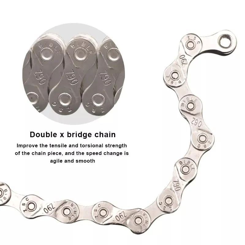 Lightweight Multi-Speed Bicycle Chain for Road and Mountain Bikes