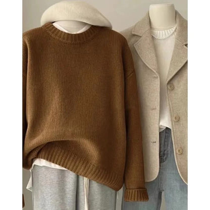 Pure Cashmere Crewneck Sweater for Women