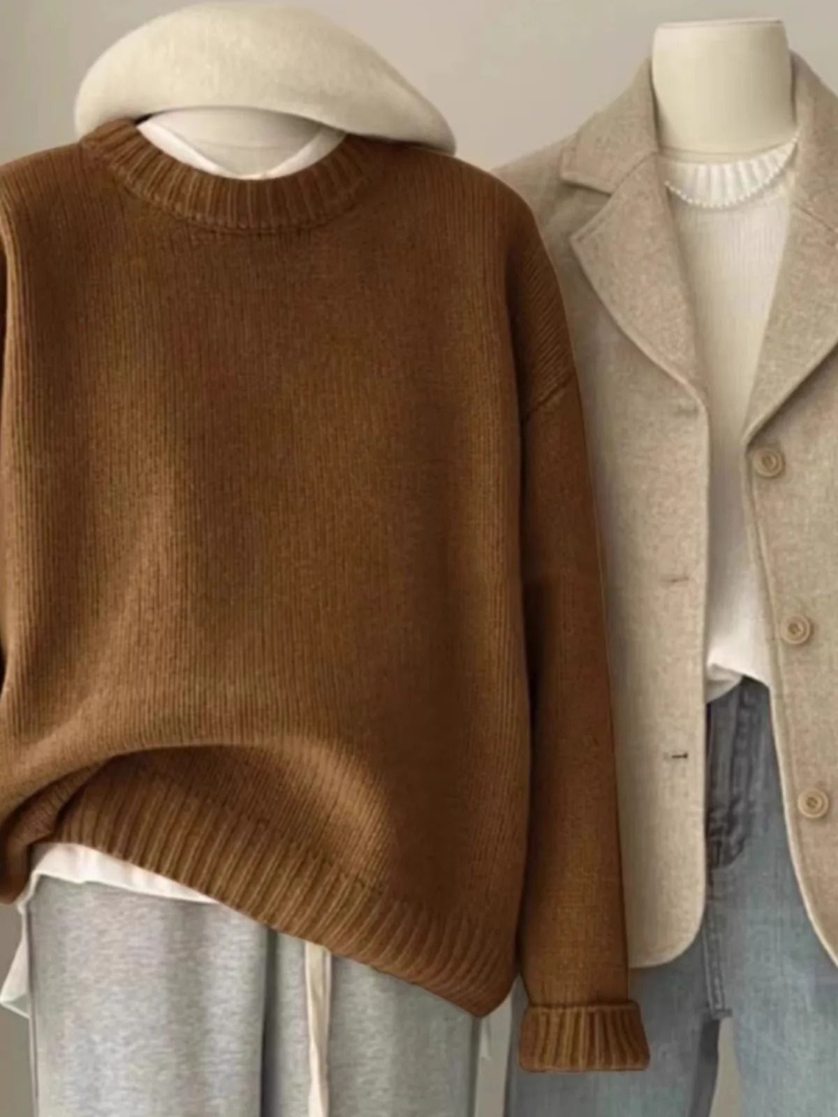 Pure Cashmere Crewneck Sweater for Women