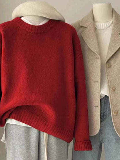 Pure Cashmere Crewneck Sweater for Women