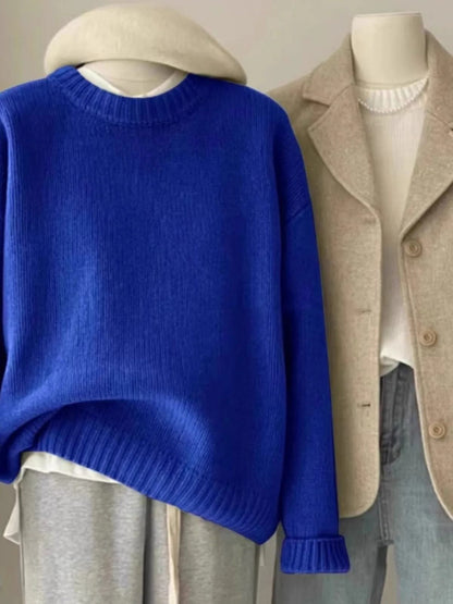 Pure Cashmere Crewneck Sweater for Women