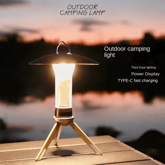 Portable Camping Lantern Tripod Bracket Light for Outdoor and Emergency Use