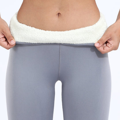 Women Winter Plus Velvet Stretch Leggings, High Waist Warm Leggings, Casual Thick Winter Pants