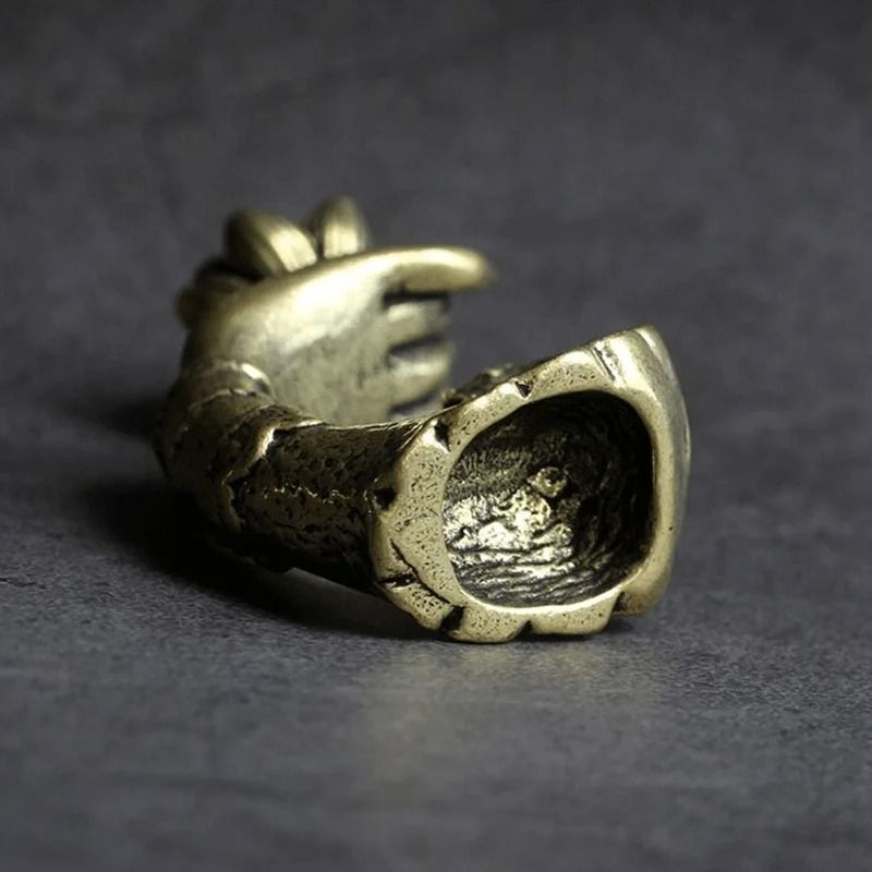 Copper Hand Lotus Backflow Incense Burner Aromatherapy Holder