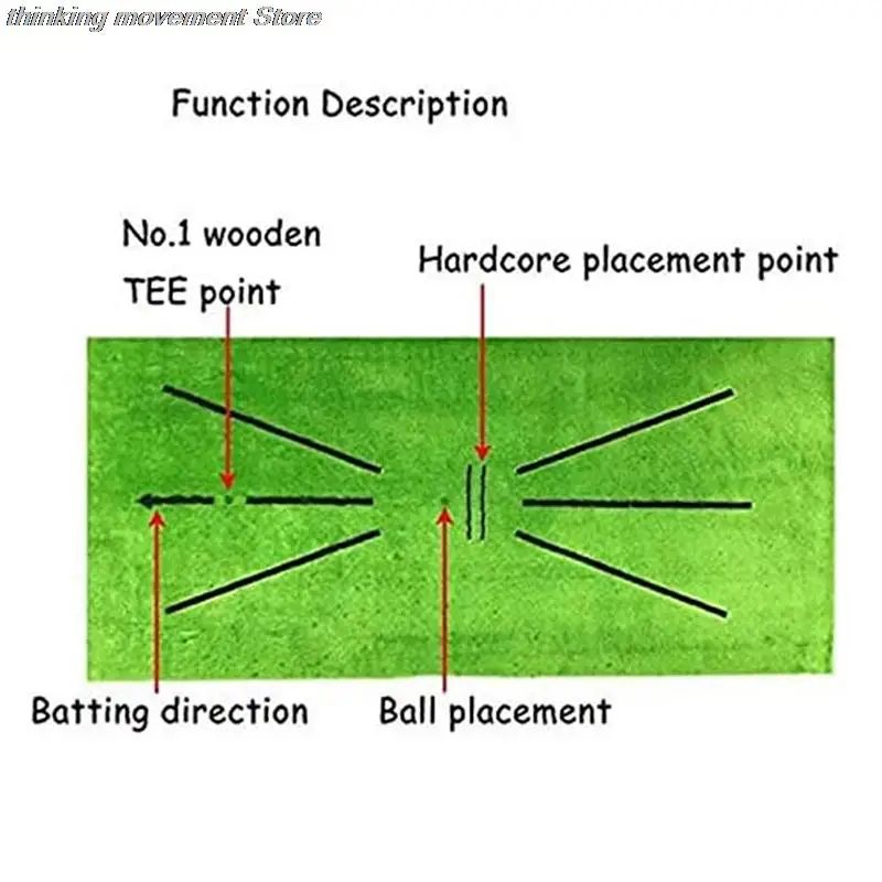 Golf Turf Hitting Mat, Non Slip Golf Practice Pad, Swing Training Mat for Indoor Outdoor Use