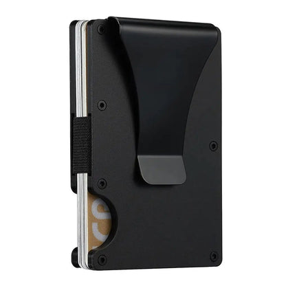 Slim Blocking Wallet, Minimalist Credit Card Holder for Men and Women, with Money Clip, Scratch Resistant