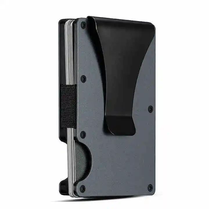 Slim Blocking Wallet, Minimalist Credit Card Holder for Men and Women, with Money Clip, Scratch Resistant