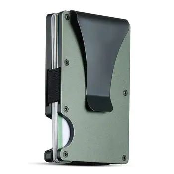 Slim Blocking Wallet, Minimalist Credit Card Holder for Men and Women, with Money Clip, Scratch Resistant