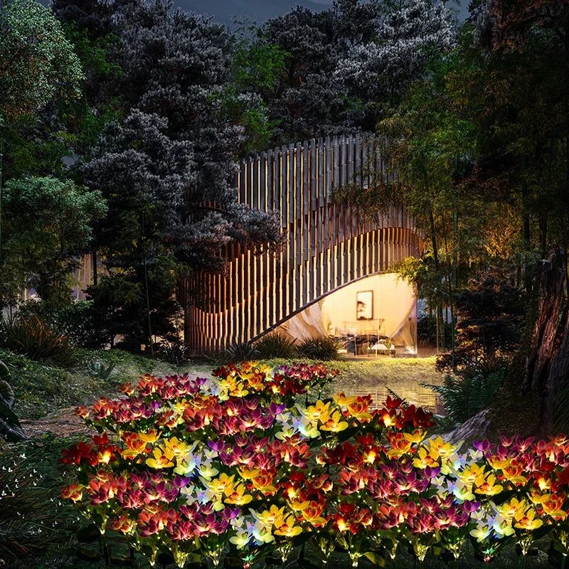 LED Solar Flower Garden Lights