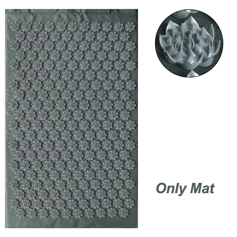 Acupressure Mat and Cushion Set for Back Pain Relief and Relaxation