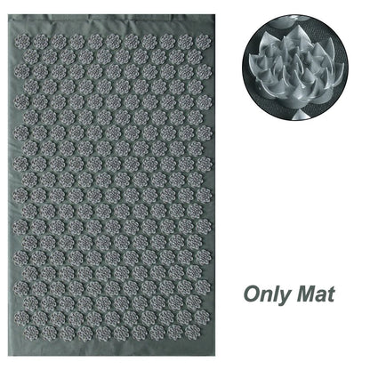 Acupressure Mat and Cushion Set for Back Pain Relief and Relaxation