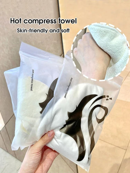 Hot Compress Steam Face Towel with Ear Loops