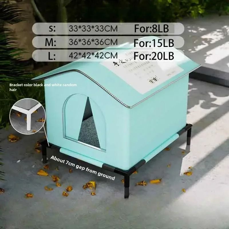 Four Seasons Outdoor Cat House – Waterproof, Windproof Thermal Shelter for Cats and Small Dogs