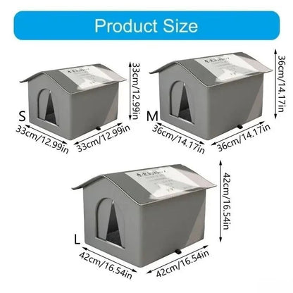 Four Seasons Outdoor Cat House – Waterproof, Windproof Thermal Shelter for Cats and Small Dogs