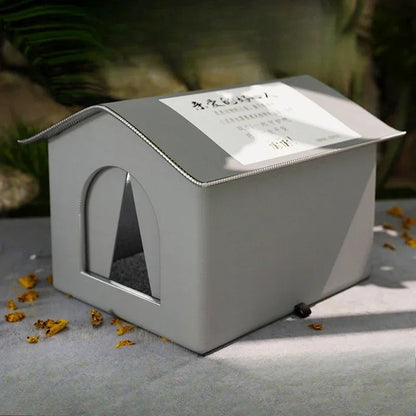Four Seasons Outdoor Cat House – Waterproof, Windproof Thermal Shelter for Cats and Small Dogs
