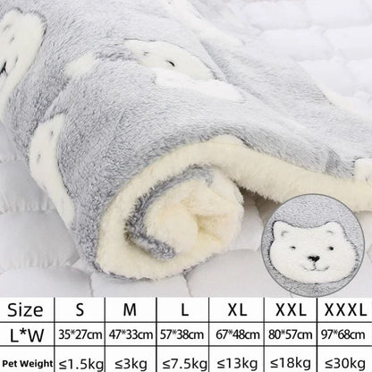 Soft Flannel Pet Mat for Dog or Cat Bed