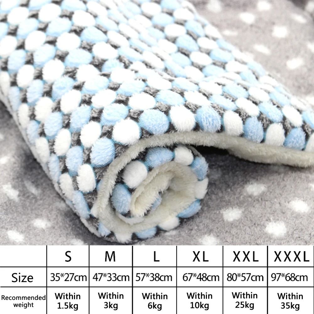 Soft Flannel Pet Mat for Dog or Cat Bed