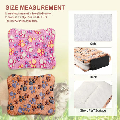 Soft Flannel Pet Mat for Dog or Cat Bed