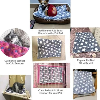 Soft Flannel Pet Mat for Dog or Cat Bed