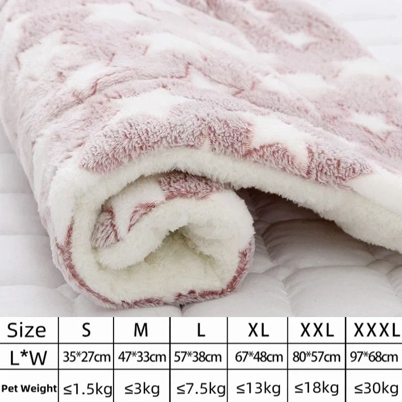 Soft Flannel Pet Mat for Dog or Cat Bed