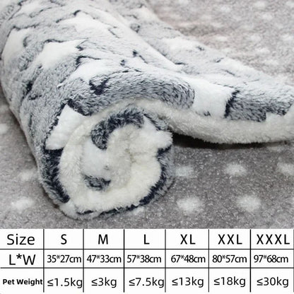 Soft Flannel Pet Mat for Dog or Cat Bed