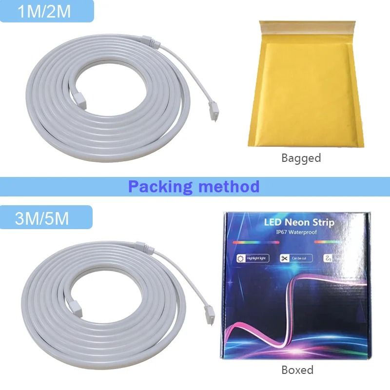 Smart RGB LED Neon Light Strip with App and Bluetooth Control