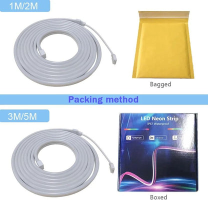 Smart RGB LED Neon Light Strip with App and Bluetooth Control