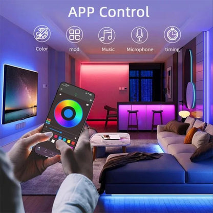 Smart RGB LED Neon Light Strip with App and Bluetooth Control