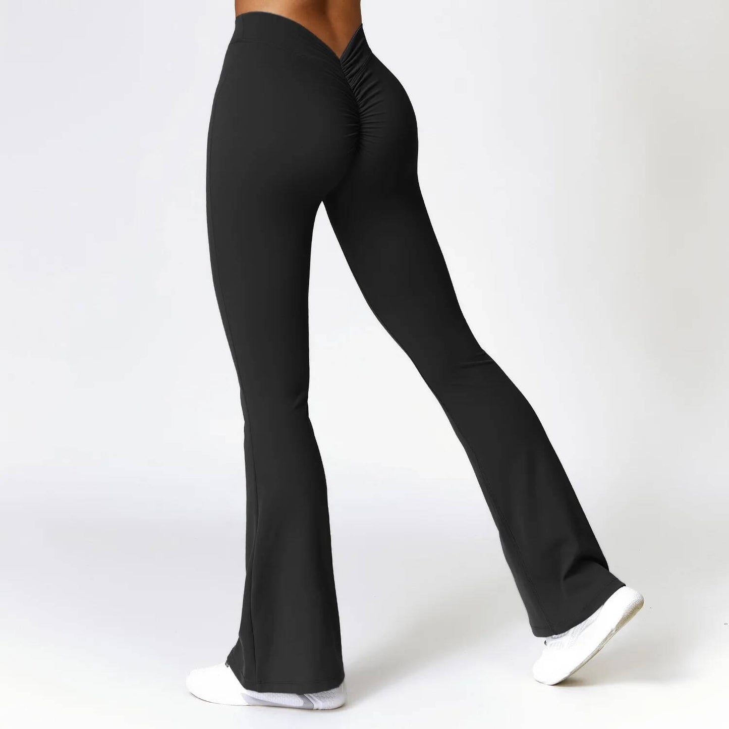 High Waist Flare Leggings for Women V Waist Yoga & Gym Pants