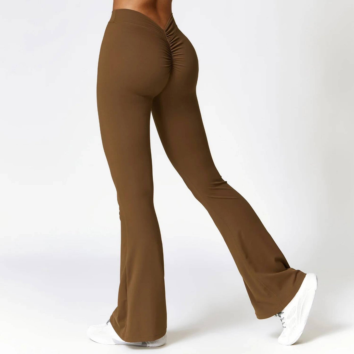 High Waist Flare Leggings for Women V Waist Yoga & Gym Pants