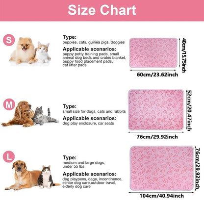 Soft Paw Print Pet Blanket for Dogs and Cats