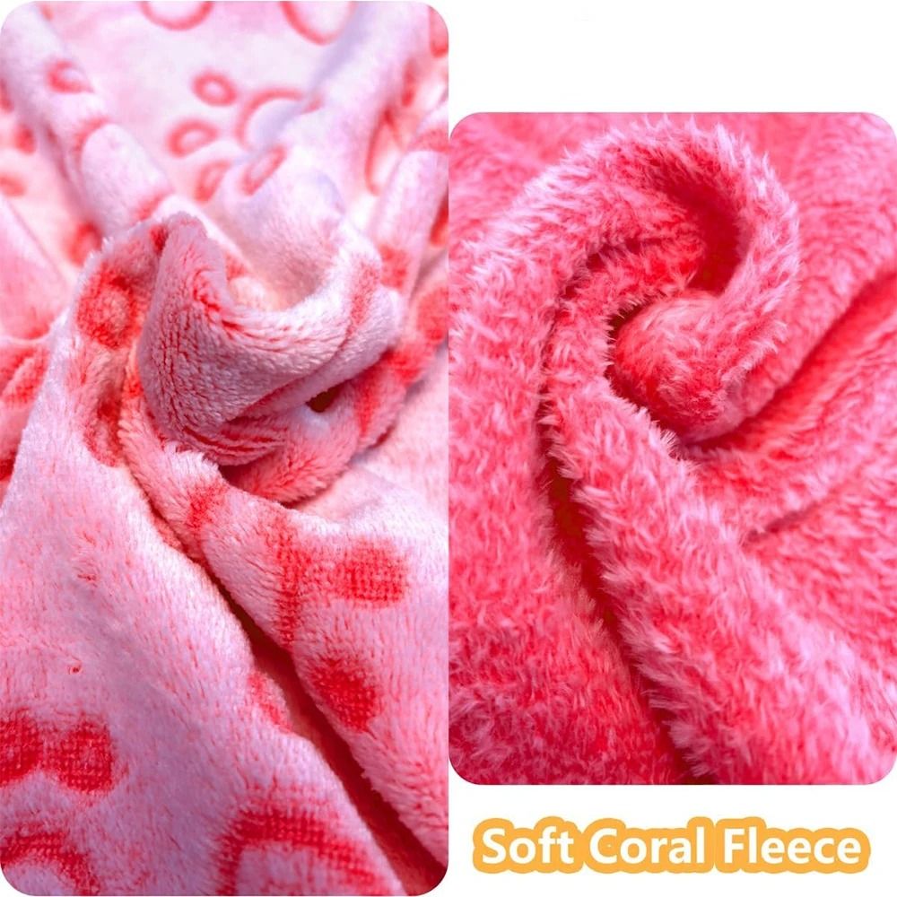 Soft Paw Print Pet Blanket for Dogs and Cats