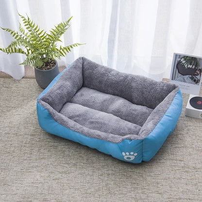Soft Square Winter Pet Bed for Dogs and Cats
