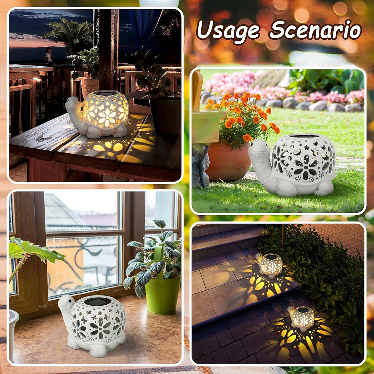 Unique Female Solar Outdoor Statue With Light, Garden Statue for Mom, Perfect Birthday Gift for Spring Decoration