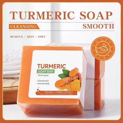 Handmade Turmeric Soap Brightening and Moisturizing Body and Face Cleanser