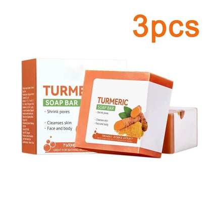 Handmade Turmeric Soap Brightening and Moisturizing Body and Face Cleanser