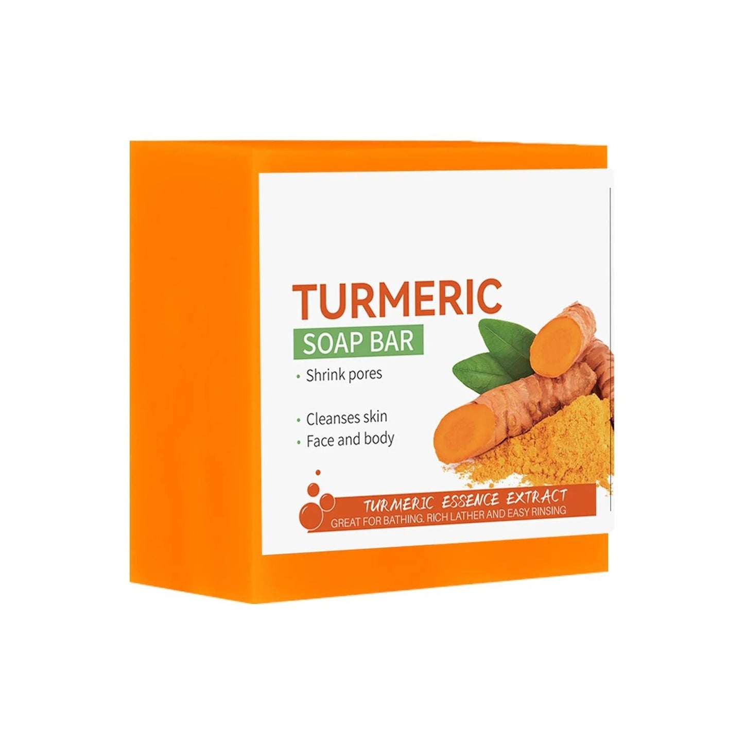 Handmade Turmeric Soap Brightening and Moisturizing Body and Face Cleanser