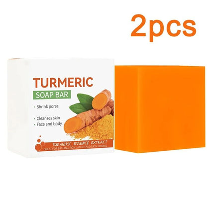 Handmade Turmeric Soap Brightening and Moisturizing Body and Face Cleanser