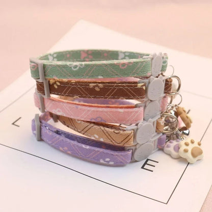 Adjustable Pet Collar with Bell for Small Dogs and Cats