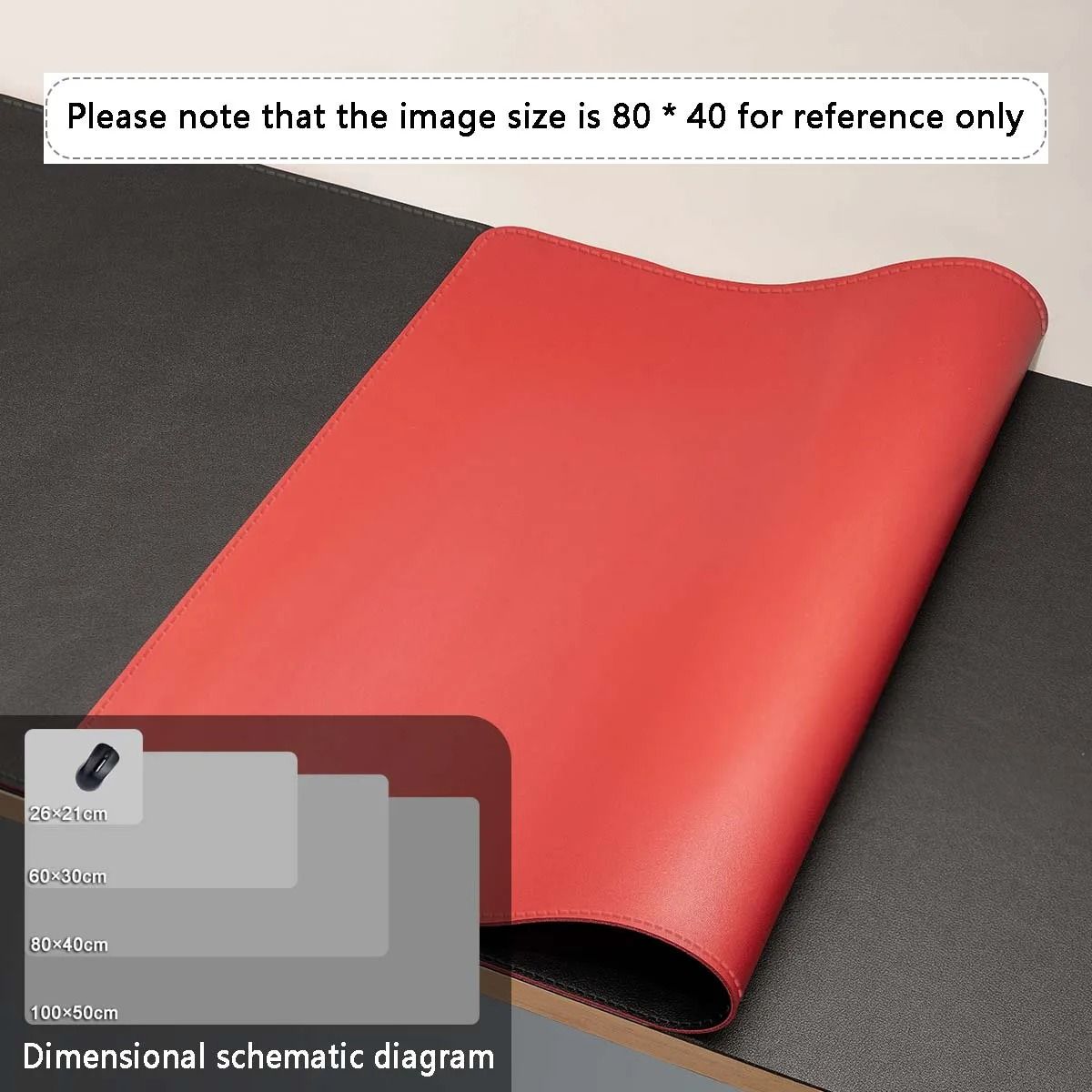 Large PU Leather Desk Mat Waterproof Office and Gaming Mouse Pad