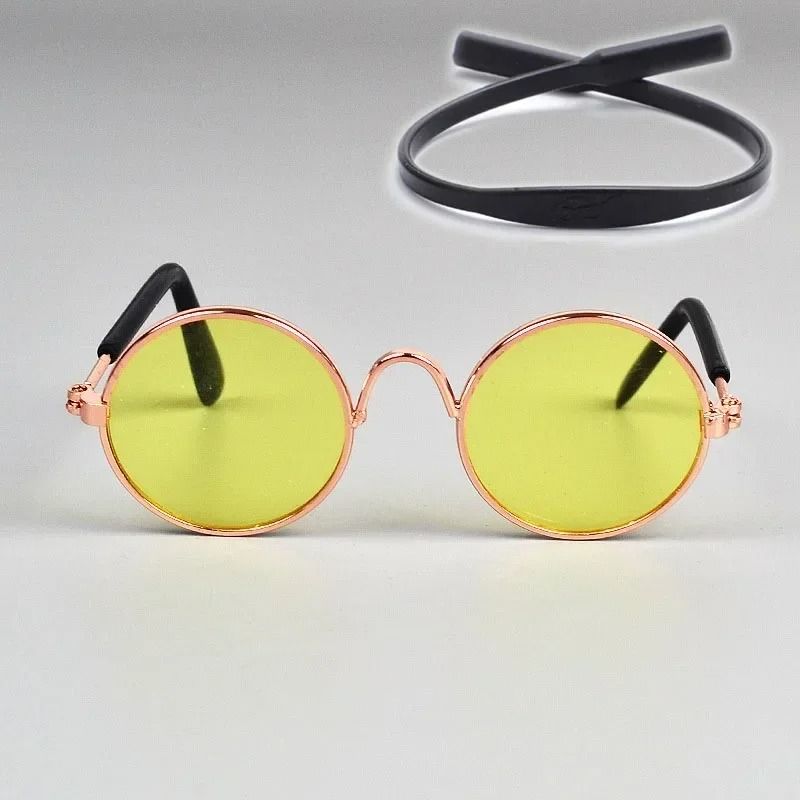 Cute Pet Sunglasses for Cats and Small Dogs UV Protection Summer Photo Props