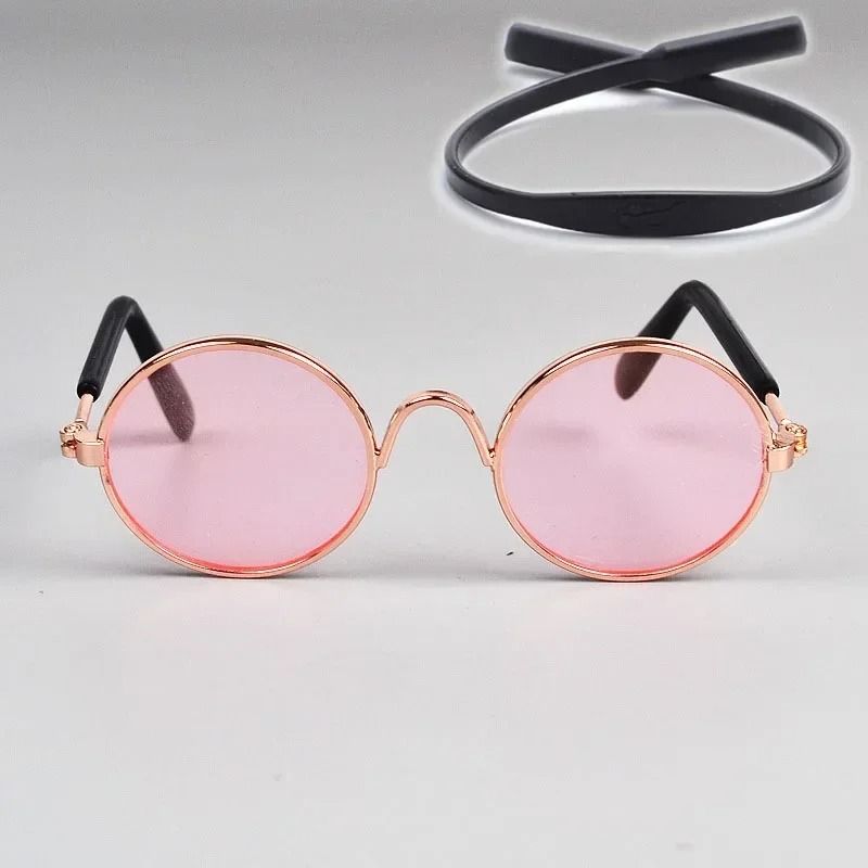 Cute Pet Sunglasses for Cats and Small Dogs UV Protection Summer Photo Props