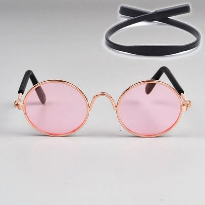 Cute Pet Sunglasses for Cats and Small Dogs UV Protection Summer Photo Props