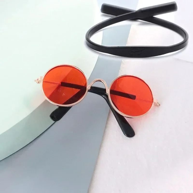 Cute Pet Sunglasses for Cats and Small Dogs UV Protection Summer Photo Props